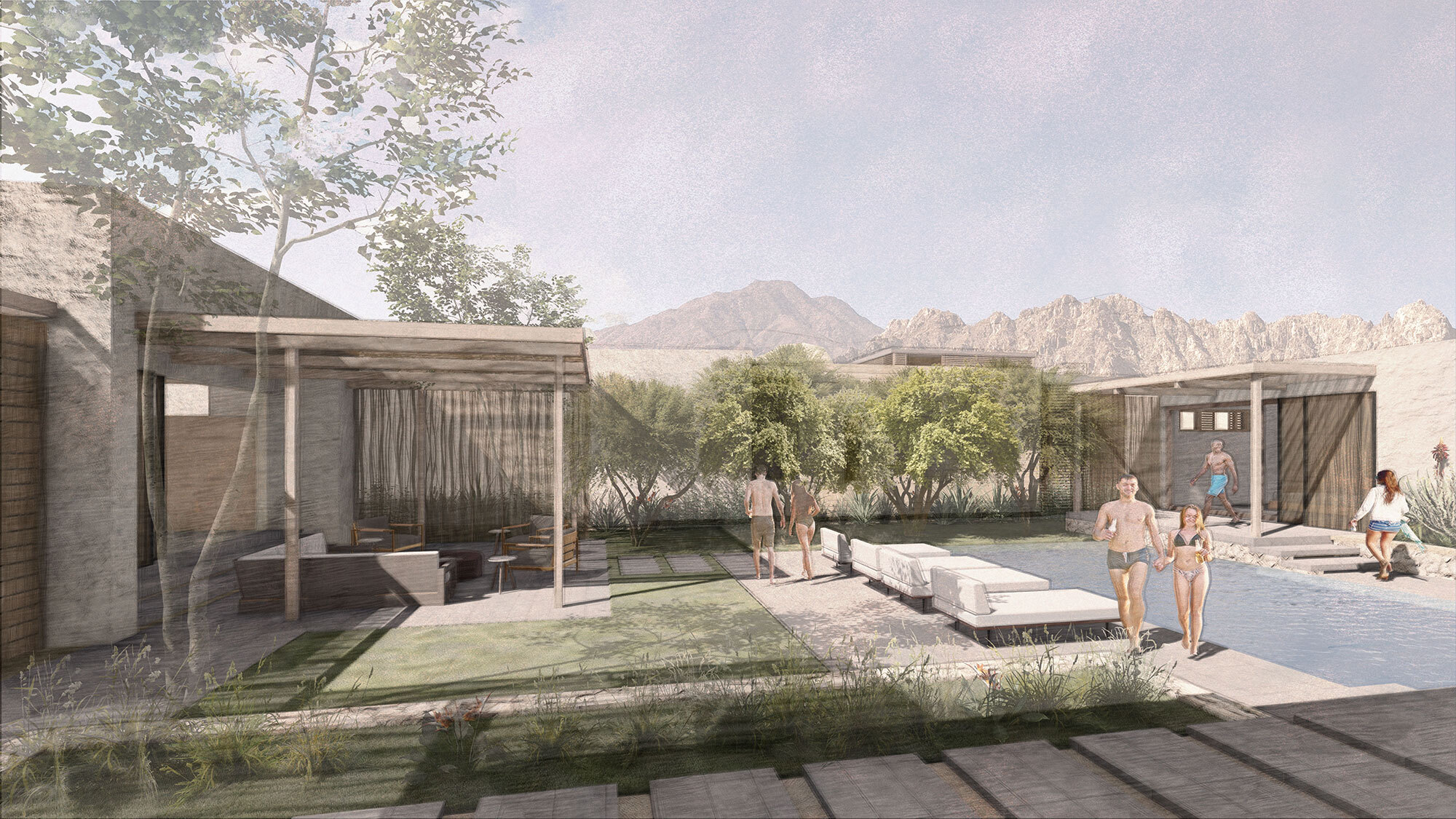 CCY Architects Coral Mountain 2021 09 23 In Courtyard Private Oasis
