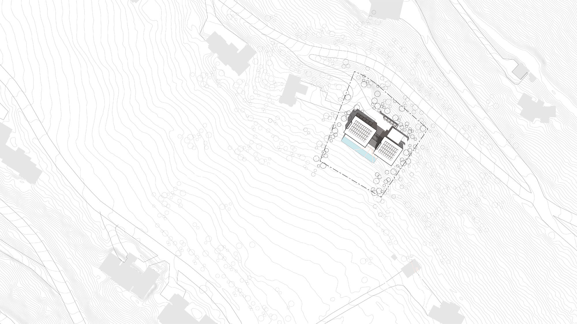 CCY Architects Pavilion site plan with PV